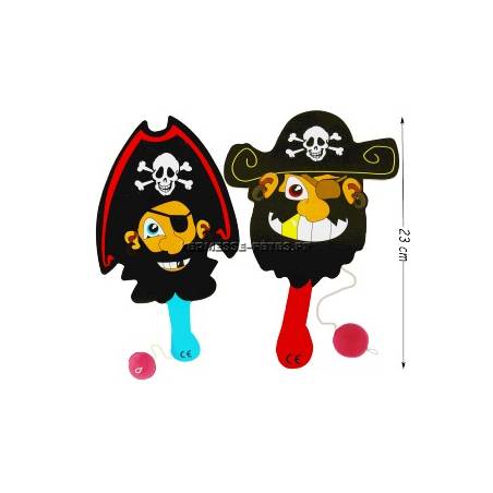 RAQUETTE TAPE BALLE BOIS 23 CM PIRATE