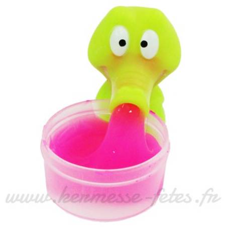 POT DE PATE SLIME avec ANIMAL RENIFLEUR