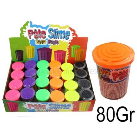 BARIL DE PATE SLIME FLUO 80Gr