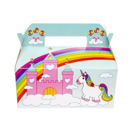 BOITE CARTON LUNCH BOX GM " LICORNE "