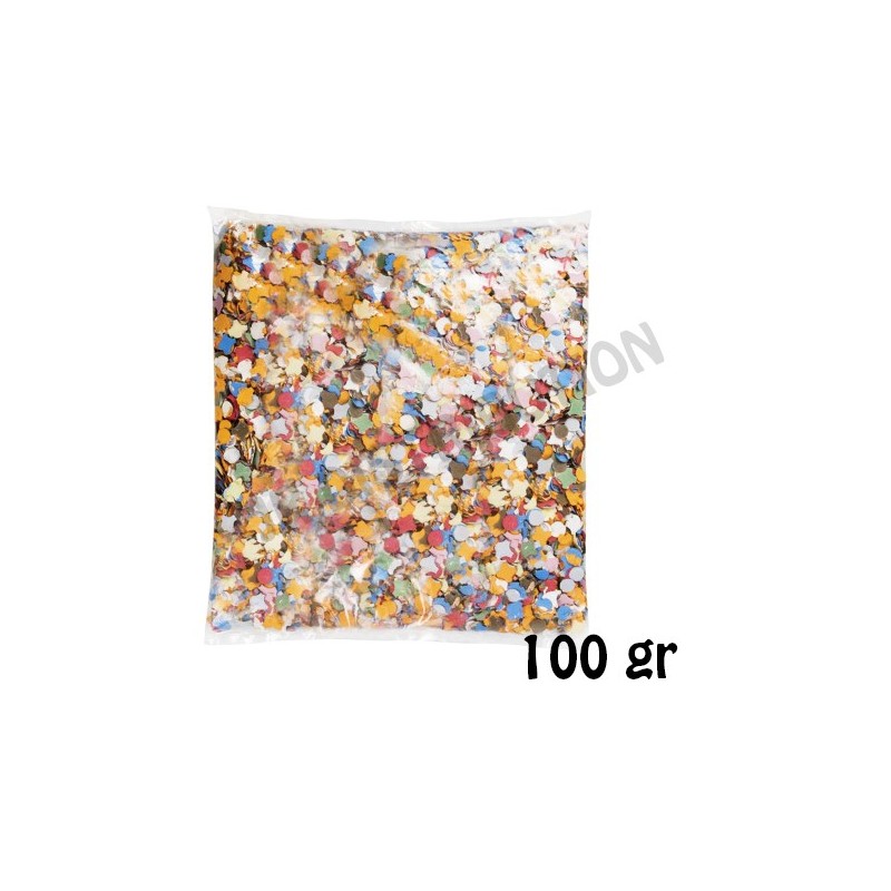Confettis Multicolore - 100 grammes - sachet de confettis - fête