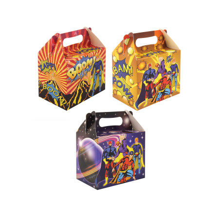 BOITE CARTON LUNCHBOX " SUPER HEROS " 