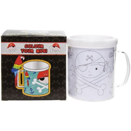 MUG / TASSE A COLORIER " PIRATE "