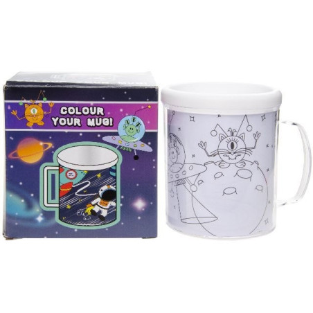 MUG / TASSE A COLORIER " SPACE "