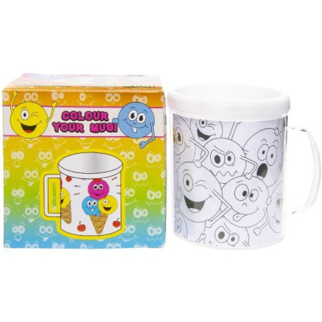 MUG / TASSE A COLORIER " EMOTIONS "