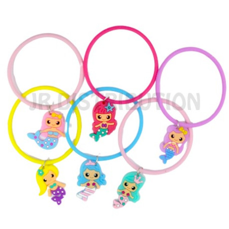 BRACELET SILICONE + PENDENTIF LAMA ou SIRENE