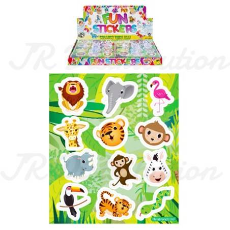 PLANCHE DE 12 STICKERS 10 x 11.5 cm " ANIMAUX de la FERME "