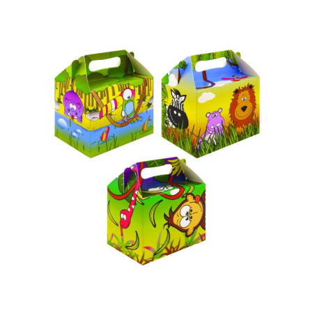 BOITE CARTON LUNCHBOX " La JUNGLE "