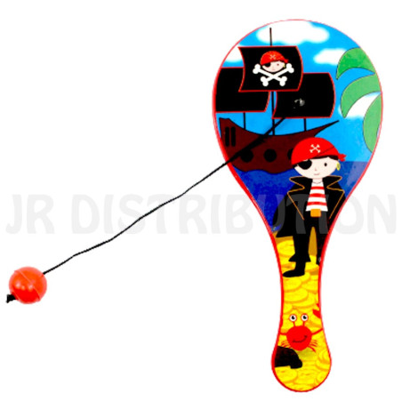 MINI RAQUETTE TAPE BALLE " PIRATE " 12.5 cm