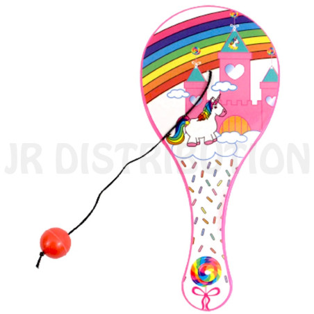 MINI RAQUETTE TAPE BALLE " LICORNE " 12.5 cm