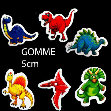 GOMME DINOSAURE 5 cm