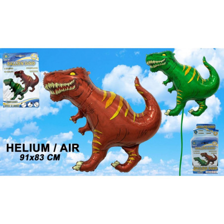 BALLON ALUMINIUM DINOSAURE 91x83cm