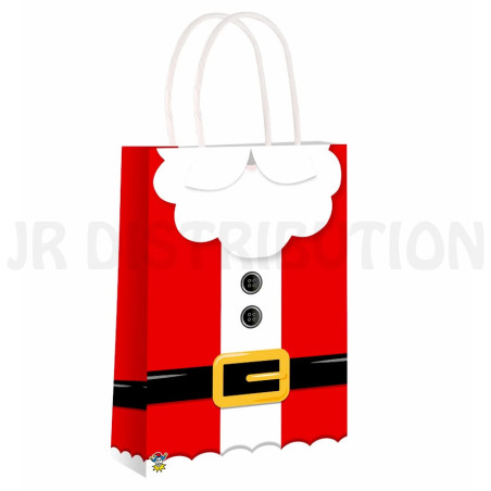 SAC PAPIER " VESTE du PERE NOEL "