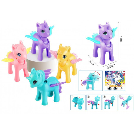 MINI LICORNE A MONTER ARTICULÉE 4 cm