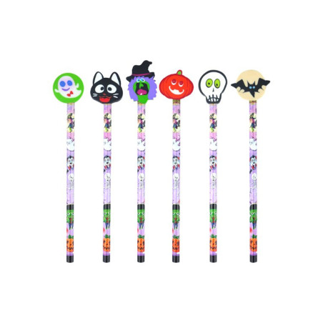 CRAYON A PAPIER + GOMME  " HALLOWEEN "