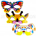 SACHET DE 6 MASQUES CARNAVAL ANIMAL