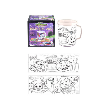 MUG  / TASSE A COLORIER " HALLOWEEN "