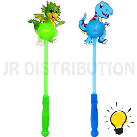 BATON LUMINEUX DINOSAURE 38 cm