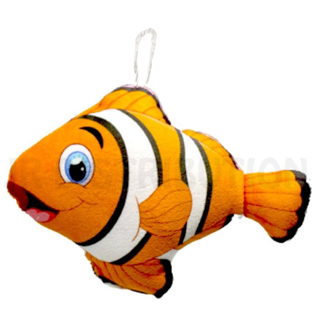 PELUCHE POISSON CLOWN 17CM