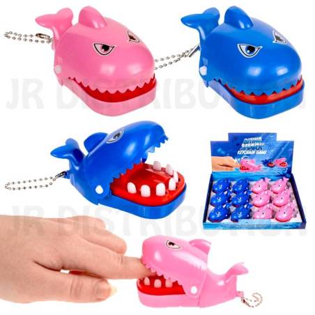 PORTE-CLEFS CHAINETTE REQUIN MORDEUR