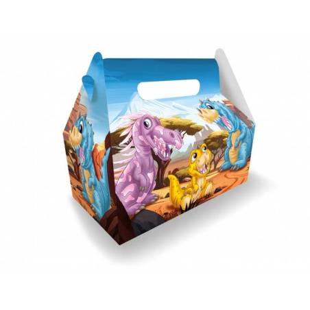 BOITE CARTON LUNCHBOX GM " DINOSAURES "