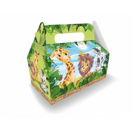 BOITE CARTON LUNCHBOX GM " JUNGLE "