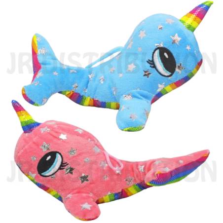 PELUCHE BALEINE LICORNE 20 cm