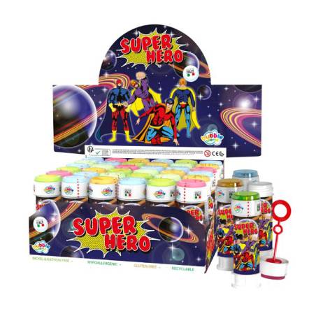 TUBE DE BULLES DE SAVON "SUPER HERO"  60 ml DULCOP